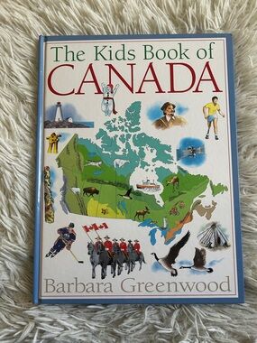 Kids Book of Canada — Red, Green, Blue, Cream, maps, people, history